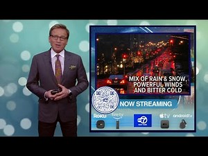 Mix of rain and snow, powerful winds and bitter cold