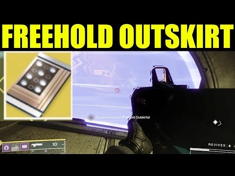 Destiny 2 - how to use freehold outskirts keycard (Exotic chest location)