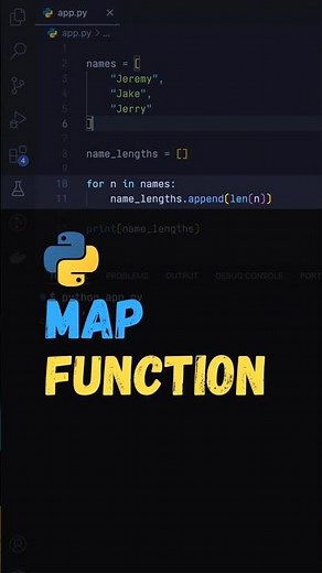 Map Function in Python #python #programming #coding #code