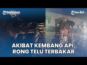 Akibat Kembang Api, Rong Telu Dan Piasan Di Celuk Sukawati Bali Terbakar