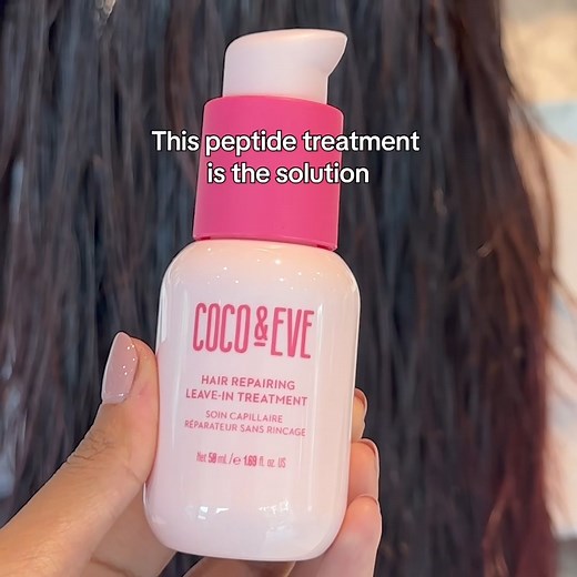Deeply repairs hair damage in 3 minutes! A leave on treatment formulated to repair heat and chemical, for stronger hair and less breakage. | Coco & Eve