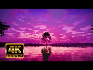 Purple Sunset🌇 Lake Live Wallpaper: Tranquil Beauty For PC #livewallpaper #nature #sunset