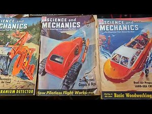 1950s Popular Mechanics, Popular Science, Science and Mechanics, and Mechanix Illustrated