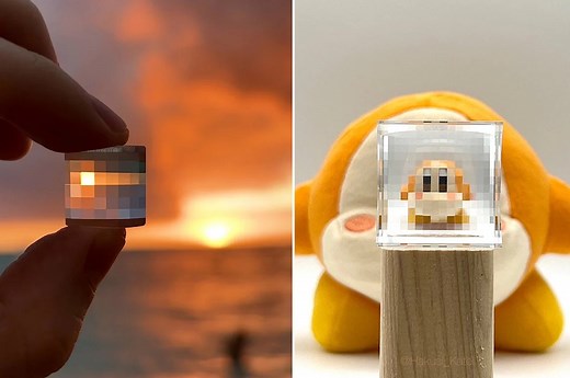This curious crystal converts the real world into 8-bit
