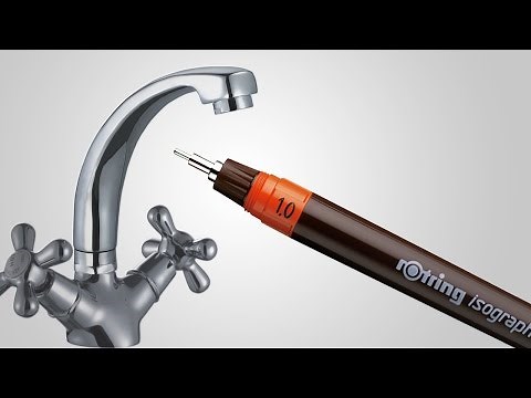 How to clean and wash isograph Rotring. Global Drawing Club