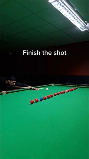 Finish the shot | Snooker tip