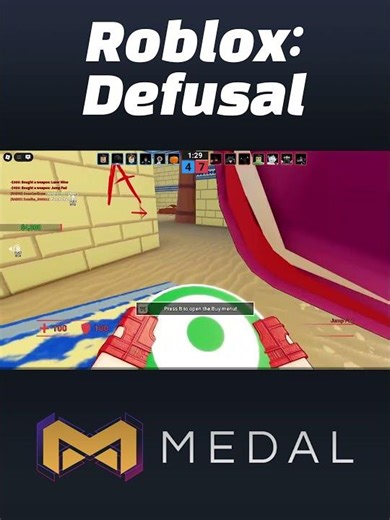 (Medal Clips: Part 2) Roblox: Defusal #shorts #shortvideo #short
