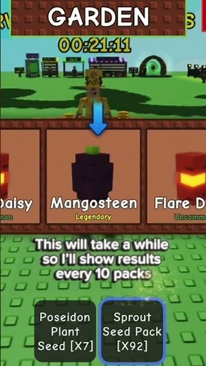 Opening 99 sprout seed packs in gag🌱 like and subscribe for more content🔥