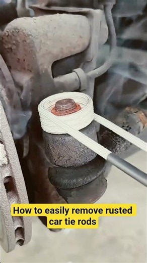 How to easily remove rusted car tie rods