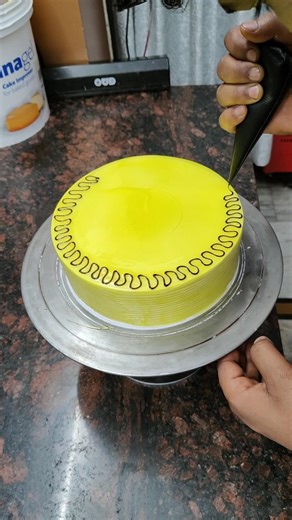 Yummy Pineapple Cake with Chocolate Decoration #pineapplecake #cakedesign #cakeart