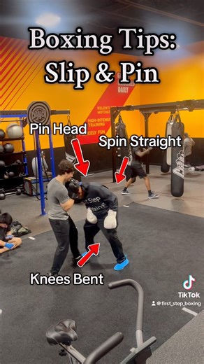 Boxing Tips: Slip & Pin #boxingtips #1ststepboxing #boxing
