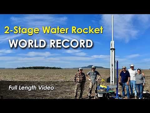 World Record 2-Stage Water Rocket Flight