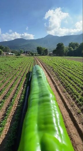 Omg 🤯 my field a very big its hight is 50m long and 4 feet is Shimla Mirch a ala is shown by mee