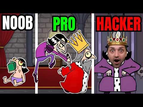 NOOB vs PRO vs HACKER | I BECAME KING! (MURDER – Secret Ending)