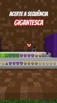 ACERTE a Sequência GIGANTE impossível 2 #minecraft