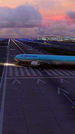 Korean Air Boeing 777-300ER ready for takeoff at LAX. From Microsoft Flight Simulator 2020. #msfs #flightsimulator #boeing777 | Flight Playground