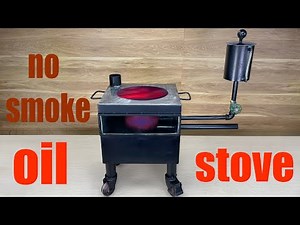 Oil stove DIY. Smokeless gasification! Infrared stoves, gas and gasoline are no longer needed