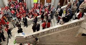 'We're scared': Hundreds of anxious Kentucky teachers protest at Capitol