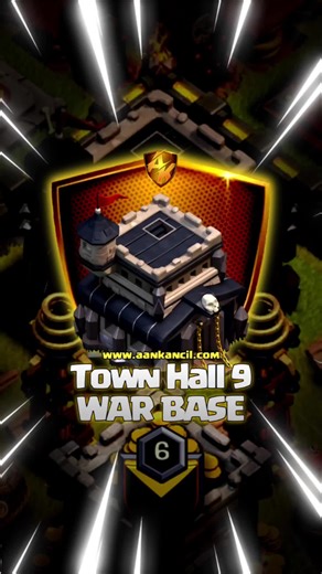 STRONGEST TH9 WAR BASE for Clash of Clans