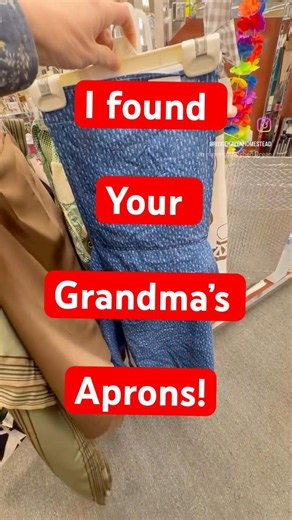 I Found Your Grandma’s Aprons!