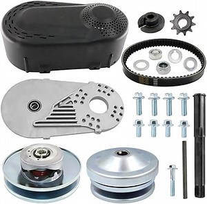 Youtube 6.5 hp 212cc go kart torque converter clutch