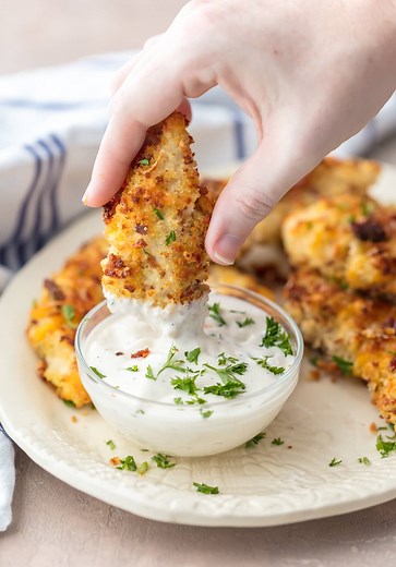 These Baked Chicken Tenders are crispy, flavorful, and so delicious!