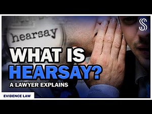 Understanding Evidence: Hearsay Explained! #lawyer #evidence
