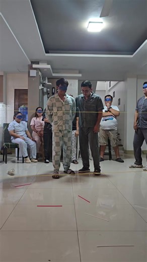 team building game | blindfolded obstacle game #game #teambuilding