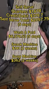 13K views · 155 reactions | 3,. 5 Days of $$$ at my laundromat @Curbside Laundy #business #laundryservice #vendingmachine #laundry #usareels | Laundromatmoney Reels | Facebook