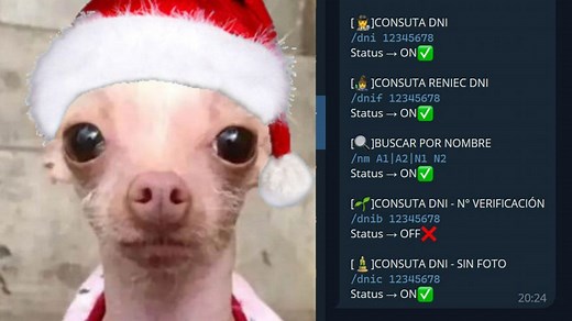 Datos peruanos expuestos y gratis: nuevo bot de Telegram entrega DNI, dirección, foto, firma y huellas
