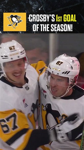 Crosby’s FIRST GOAL comes in the FRENZY! 🫨
