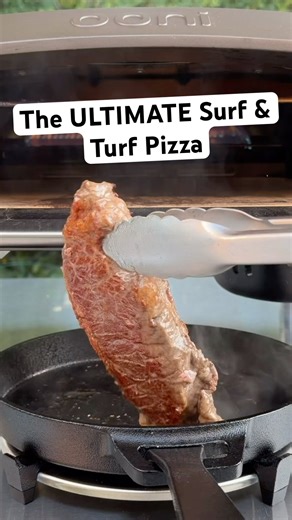 Steak + Lobster Pizza in the Ooni?! 🦞 🔥 🥩 (15s Surf n’ Turf Chaos) | Backyard Pizza Lab