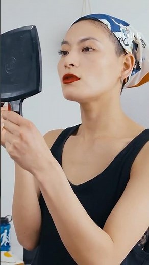 まずは赤リップから！菅原小春の引き算メイク。 #beautysecrets #ビューティーシークレット #voguejapan