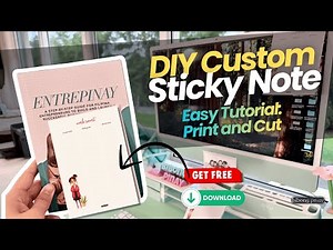 DIY CUSTOM STICKY NOTES YOU CAN SELL | Easy Tutorial | Print and Cut for Beginners