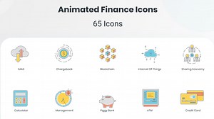 Animated Finance Icon Set