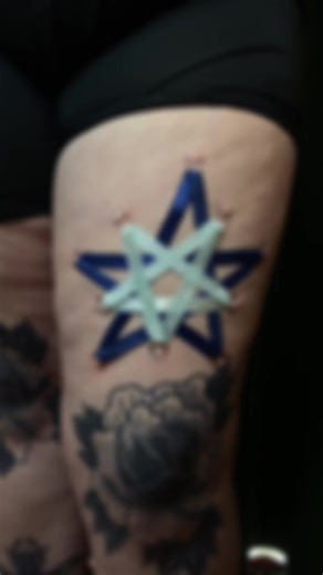 Star play piercing, so happy with how this turned out ! Play piercings are for play and show only, removed after - #playpiercing #piercinginspo #corsetpiercing #bodymods #playpiercings #piercinglovers