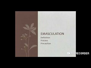 Emasculation |Hindi + English explanation| notes link below