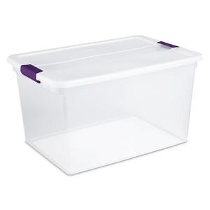 Sterilite 1757 - 66 Qt. ClearView™ Latch Box Sweet Plum 17571706