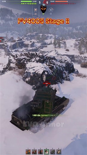 FV4005 Stage II 2 Shot 2 Dead World of Tanks #wot #shorts