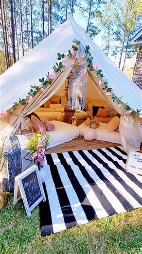 Glamping Sleepover - Tent Sleepover Party in the Great Outdoors