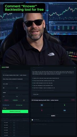 Comment “Knower” and I’ll send you the link to our backtesting tool for free.