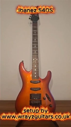 1980s Ibanez 540S 🔥 Burnt Orange Floyd Rose Setup! #guitar #electricguitar #ibanez