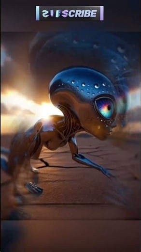 THE CHROME CRAWLER 👽🔳 | Psychedelic Alien Arrival #ai #alien #chrome #dimensions