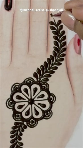 Easy flower mehndi design | mehndi | henna #mehndi #henna #mehandi #shorts #new #art #artist #viral