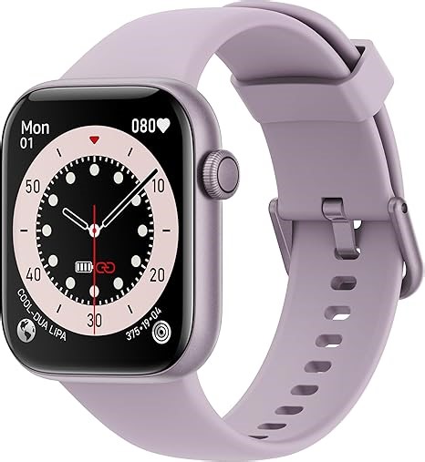 AcclaFit Smartwatch Women Men 1.85 Inch HD Display Smart Watch with Bluetooth Calls, Fitness Tracker with Heart Rate SpO2 Sleep Monitor Pedometer IP68 Waterproof Fitness Watch for Android iOS