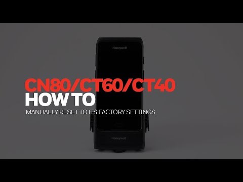 How to manually reset a CN80/CT60/CT40 to its factory settings