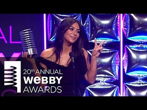 Kim Kardashian West's 5-Word Speech at the 20th Annual Webby Awards
