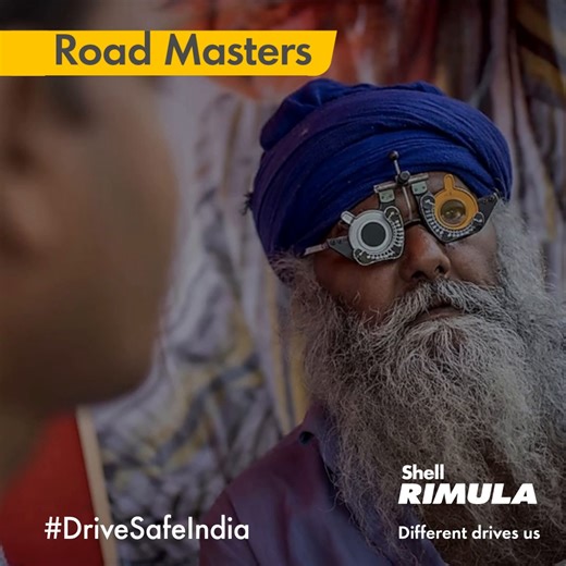 India’s truck drivers do not get an easy ride. Away from your families for months, your work requires concentration day & night. Shell had set-up eye screening camps at truck stops & other transport hubs. With Shell, it’s always Safety First. #RimulaDifferentDrivesUs #ShellRimula #ShellRimulaRoadMasters #ShellTruckDrivers | Shell Rimula Road Masters