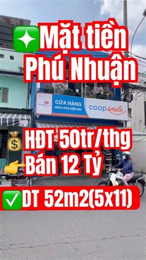 Bán Nhà Mặt Tiền Phú Nhuận | DT 52m2(5x11) | HĐT 50tr/thg | Giá 12 Tỷ | Nhà Đất Sài Gòn
