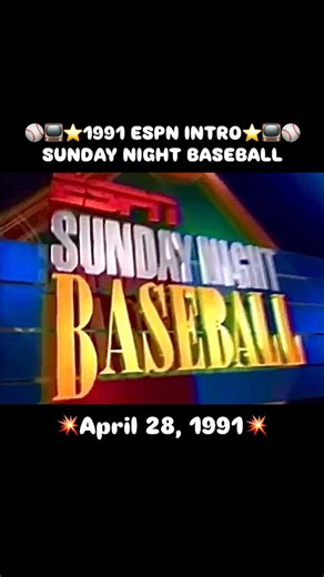 ⭐️SportsCC78⭐️ on Instagram: "⚾️📺🔥⭐️ #1991 #espn #baseball"